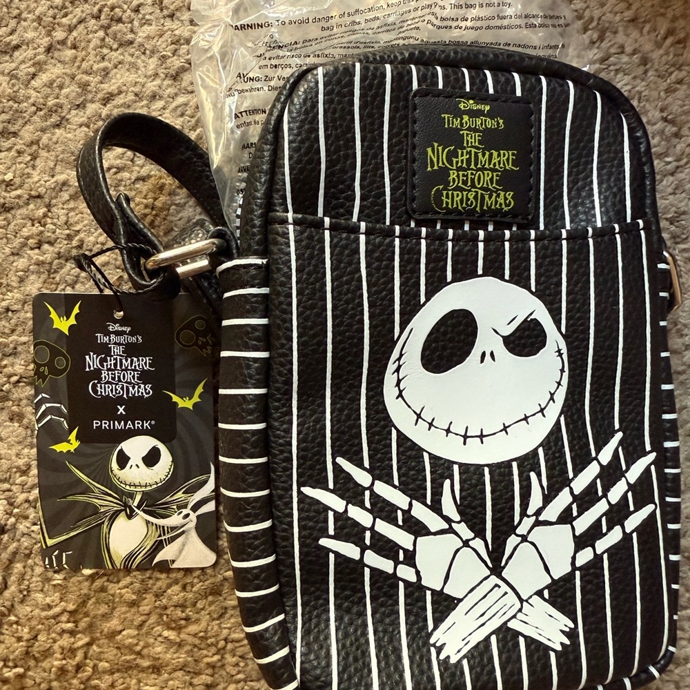 Primark Black and White Nightmare Before Christmas Belt Bag